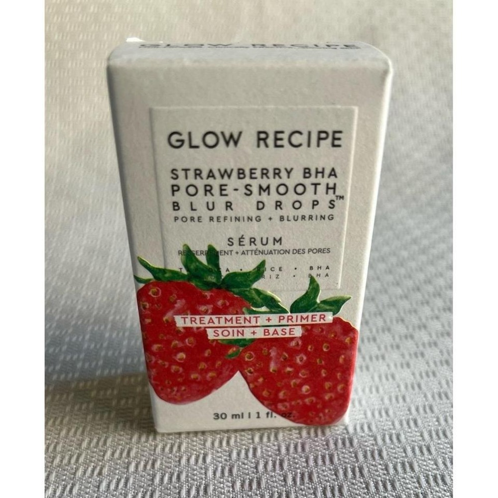 Glow Recipe Strawberry BHA Pore-Smooth Blur Drops Serum NIB